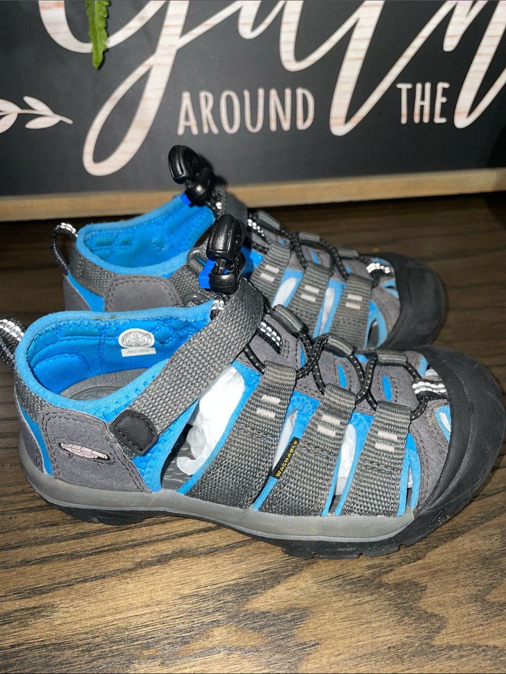 Keen Kids Toddler Boys Gray & Blue Closed-Toe Newport H2 Active Sandals Size 13